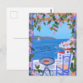 Felicitaties voor Nieuw Huis Zeezicht Kunst Briefkaart (Voorkant / Achterkant)