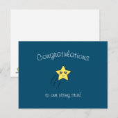 Felicitaties voor ons Rising Star Briefkaart (Voorkant / Achterkant)