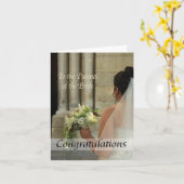 felicitaties voor ouders van de bruidbruiloft kaart (Gele Bloem)