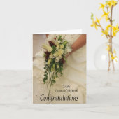 felicitaties voor ouders van de bruidbruiloft kaart (Gele Bloem)