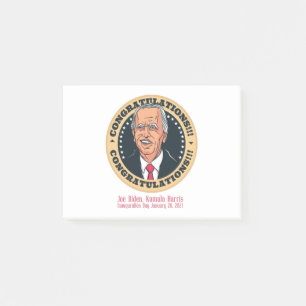 felicitaties voor president joe biden post-it® notes