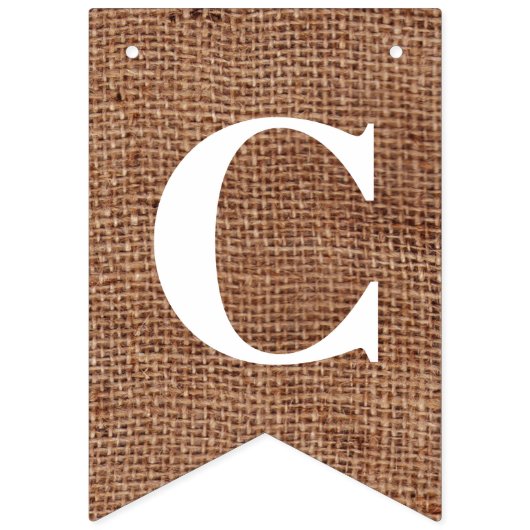 FELICITATIES! voor Simulate Burlap Vlaggetjes (Eerste vlag)