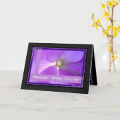 Felicitaties voor stiefdochter en nieuwe echtgenoo kaart (Gele Bloem)