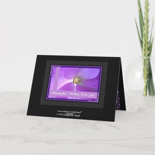 FELICITATIES VOOR STIEFDOCHTER & NIEUWE ECHTGENOOT KAART (Achterkant)