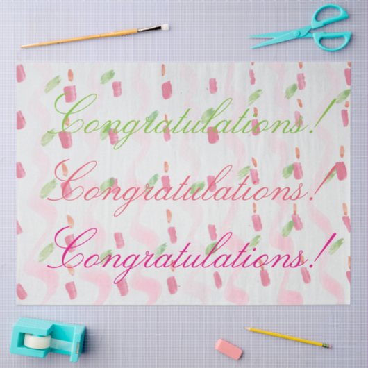 Felicitaties voor Tissue Paper Tissuepapier (Craft)