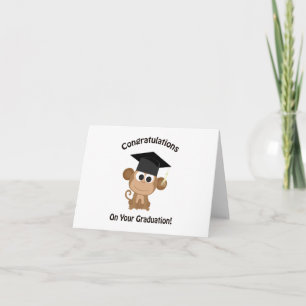 felicitaties voor uw afstuderen aap kaart