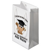 felicitaties voor uw afstuderen aap klein cadeauzakje (Voorkant Gekanteld)