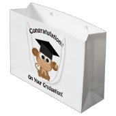 felicitaties voor uw afstuderen aap large cadeautasje (Achterkant Gekanteld)
