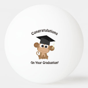 felicitaties voor uw afstuderen aap pingpongbal