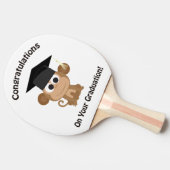 felicitaties voor uw afstuderen aap tafeltennisbatje (Zijkant)