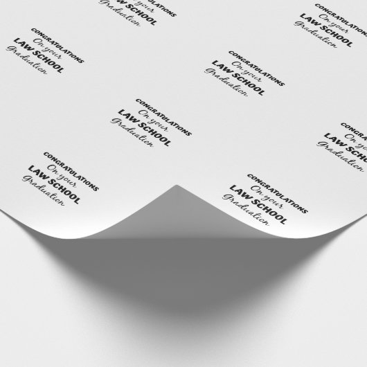 felicitaties voor uw afstuderen van de rechtenscho cadeaupapier (Hoek)