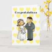 felicitaties voor uw bruiloft kaart (Gele Bloem)