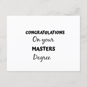felicitaties voor uw masteropleiding  briefkaart