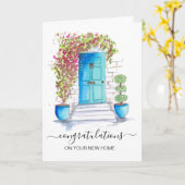 felicitaties voor uw nieuwe makelaar in woningen kaart (Gele Bloem)