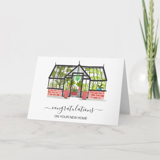 felicitaties voor uw nieuwe makelaar in woningen kaart (Voorkant)