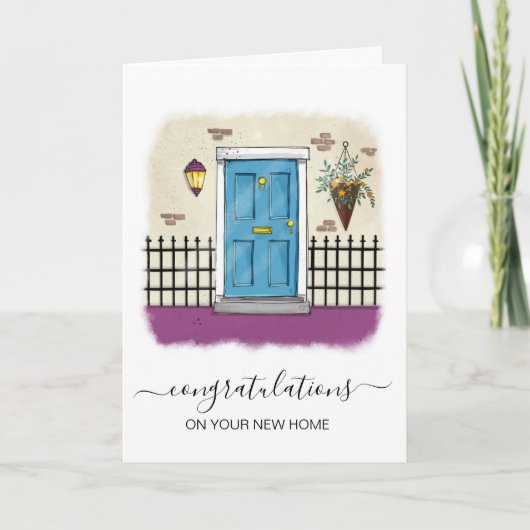 felicitaties voor uw nieuwe makelaar in woningen kaart (Voorkant)