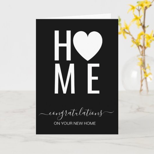 felicitaties voor uw nieuwe makelaar in woningen kaart (Gele Bloem)