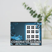 felicitaties voor uw nieuwe thuis : hifi condo aankondigingskaart (Staand voorkant)