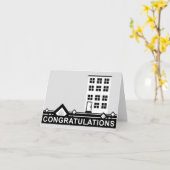 felicitaties voor uw nieuwe thuis : hifi condo kaart (Gele Bloem)