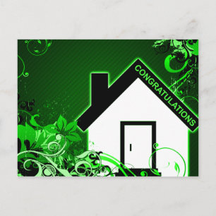 felicitaties voor uw nieuwe thuis : hifi home briefkaart