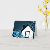 felicitaties voor uw nieuwe thuis : hifi home kaart (Gele Bloem)