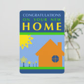 felicitaties voor uw nieuwe thuis ( mod - vormen ) kaart (Staand voorkant)