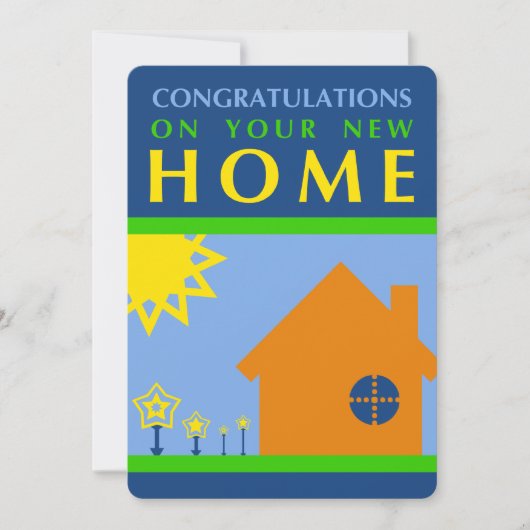 felicitaties voor uw nieuwe thuis ( mod - vormen ) kaart (Voorkant)