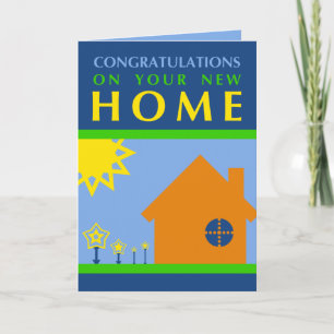 felicitaties voor uw nieuwe thuis ( mod - vormen ) kaart