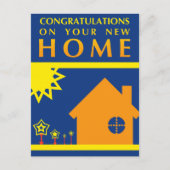 felicitaties voor uw nieuwe thuis : pop vormt vorm aankondigingskaart (Voorkant)