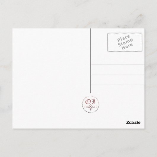 felicitaties voor uw nieuwe thuis : pop vormt vorm briefkaart (Achterkant)