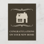 felicitaties voor uw nieuwe thuis : thuis in mod briefkaart (Voorkant)