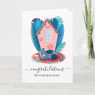 felicitaties voor uw nieuwe vastgoedmakelaar thuis kaart