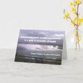 felicitaties voor uw prestaties wenskaart kaart (Gele Bloem)