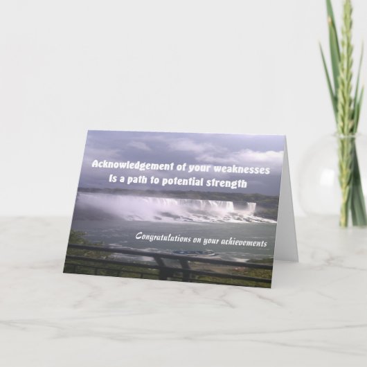 felicitaties voor uw prestaties wenskaart kaart (Voorkant)