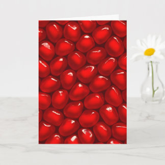 Felicitatieskaart met levendig patroon van granaat kaart
