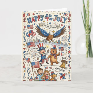 Felicitatieskaart voor Onafhankelijkheidsdag Kaart