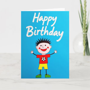 Felicitatieskaart voor verjaardag van een jongen kaart