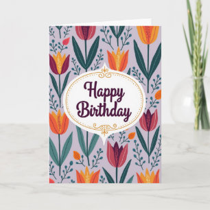 Felicitatieve bloemstuk ingelijste kaart