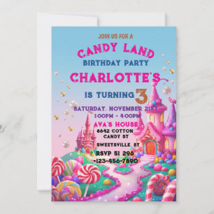 Felicitatiewerkwoord voor een heldere Candyland-ve Kaart
