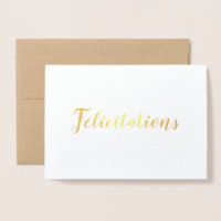 Félicitations French Gefelicitations Brush Script