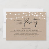 Felicite Party, Rustieke Slingers Kaart (Voorkant)