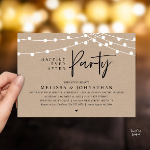 Felicite Party, Rustieke Slingers Kaart
