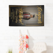 Feliciteer je stralende toekomst met een gouden to spandoek (Insitu)