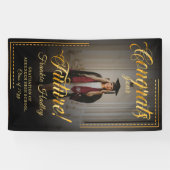 Feliciteer je stralende toekomst met een gouden to spandoek (Horizontaal)