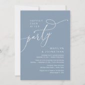 Feliciteite Party, Moderne Dinner Receptie Kaart (Voorkant)