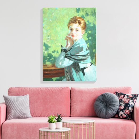 Felicity (door George Henry) Canvas Afdruk (Insitu (Woonkamer))