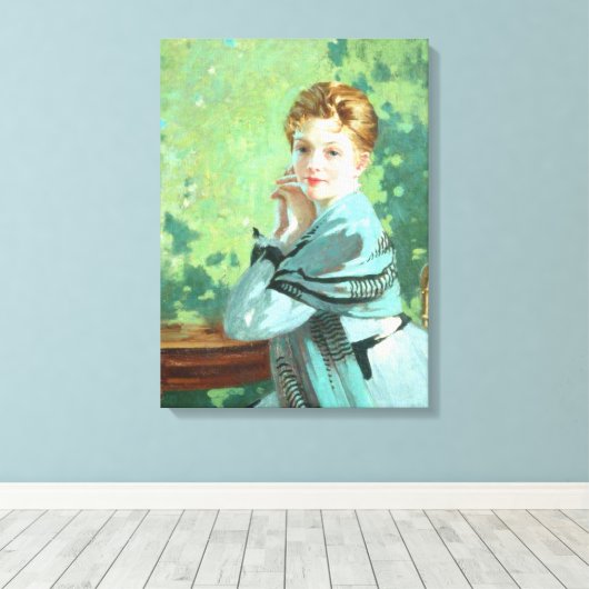 Felicity (door George Henry) Canvas Afdruk (Insitu (Houten vloer))