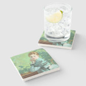 Felicity (door George Henry) Stenen Onderzetter (Zijkant)