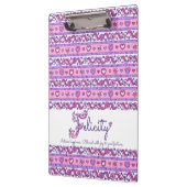 Felicity naam betekent harten letter F klembord (Links)