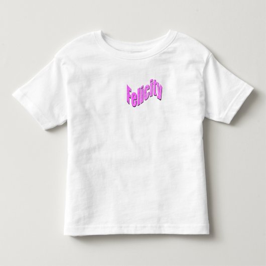 Felicity Naam In Roze, Kinder Shirts (Voorkant)